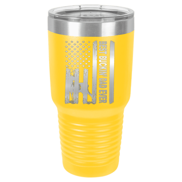 Patriotic Best Buckin' Dad Ever 30oz Ringneck Tumbler